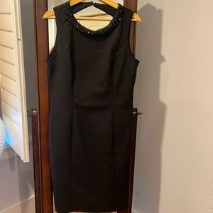 Black dress with beaded detail